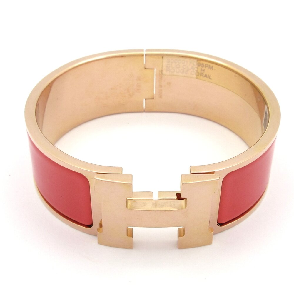 Hermès Clic Clac H Bangle Rose Gold Pink